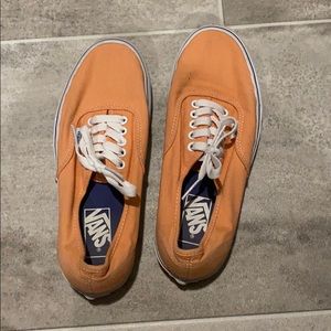 Vans authentic peach colored shoes
